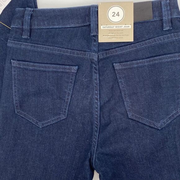 Kate Spade Saturday Night Slim Stretch Dark Wash Ankle Jeans 24 - Picture 11 of 13